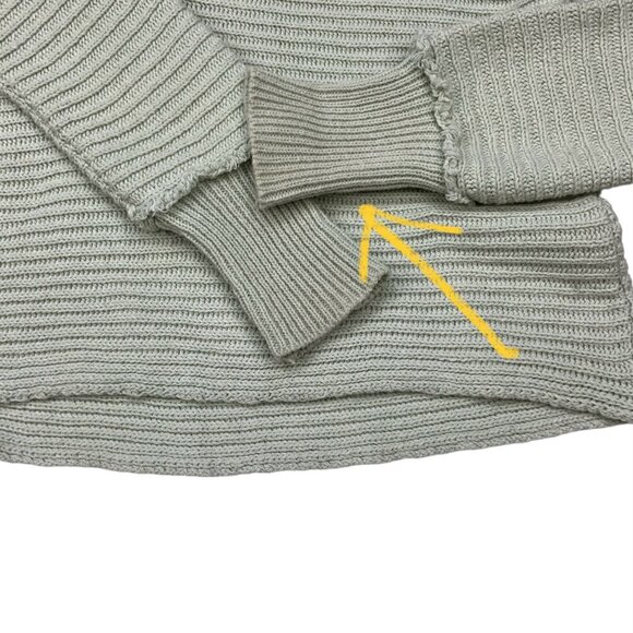 Free People Marlie Pullover Sweater S Green 50 Shades Of Sage - Picture 6 of 12